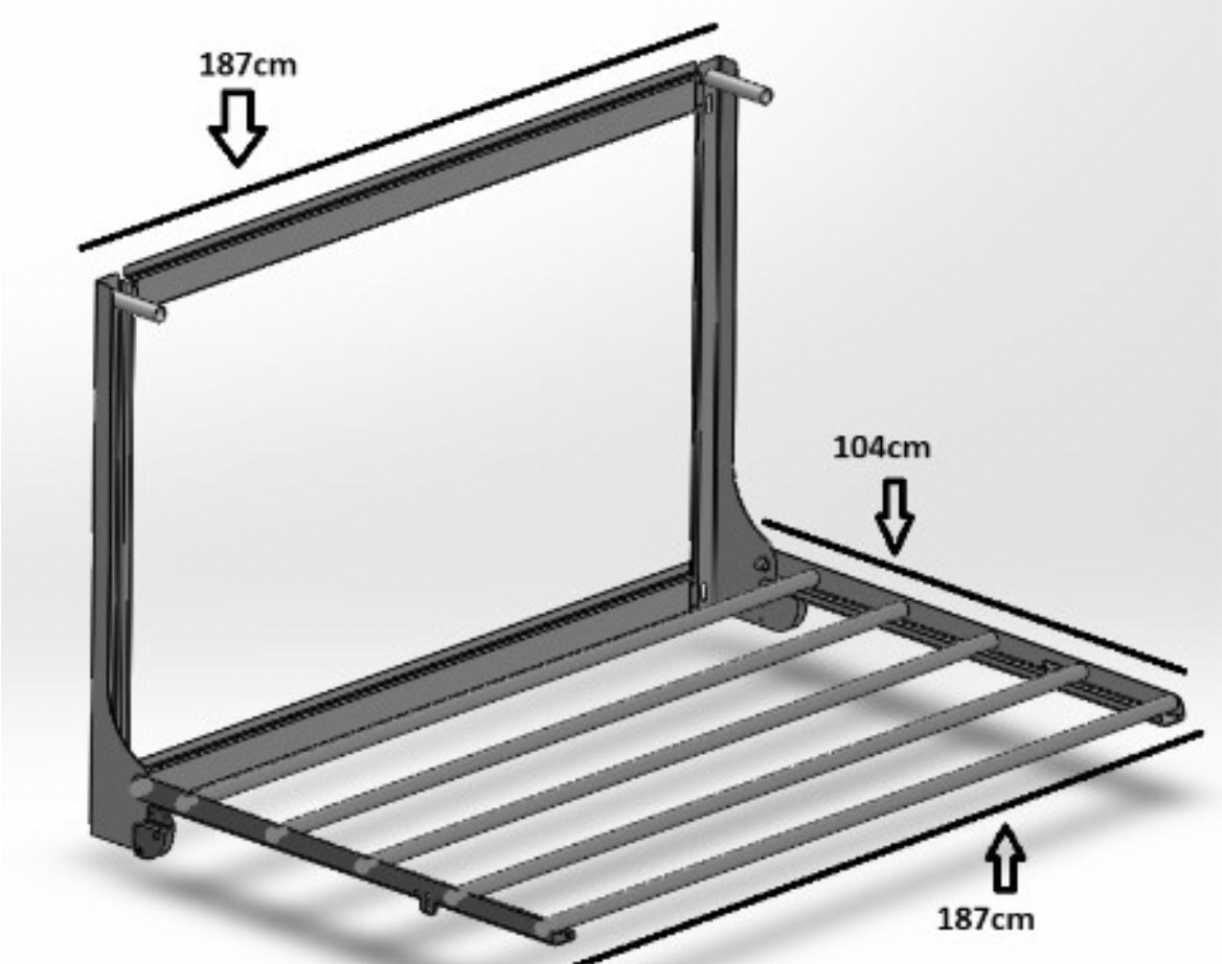 The Rug Rack - Space Saving Horse Rug Storage System